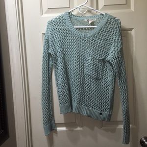Open stitch knit sweater